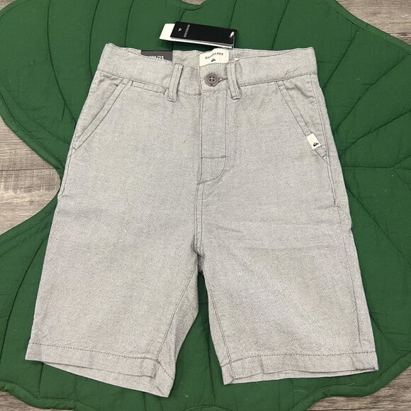 Quiksilver Youth Boy 23 10S Krandy Oxford Walk Short Gray - Picture 1 of 6